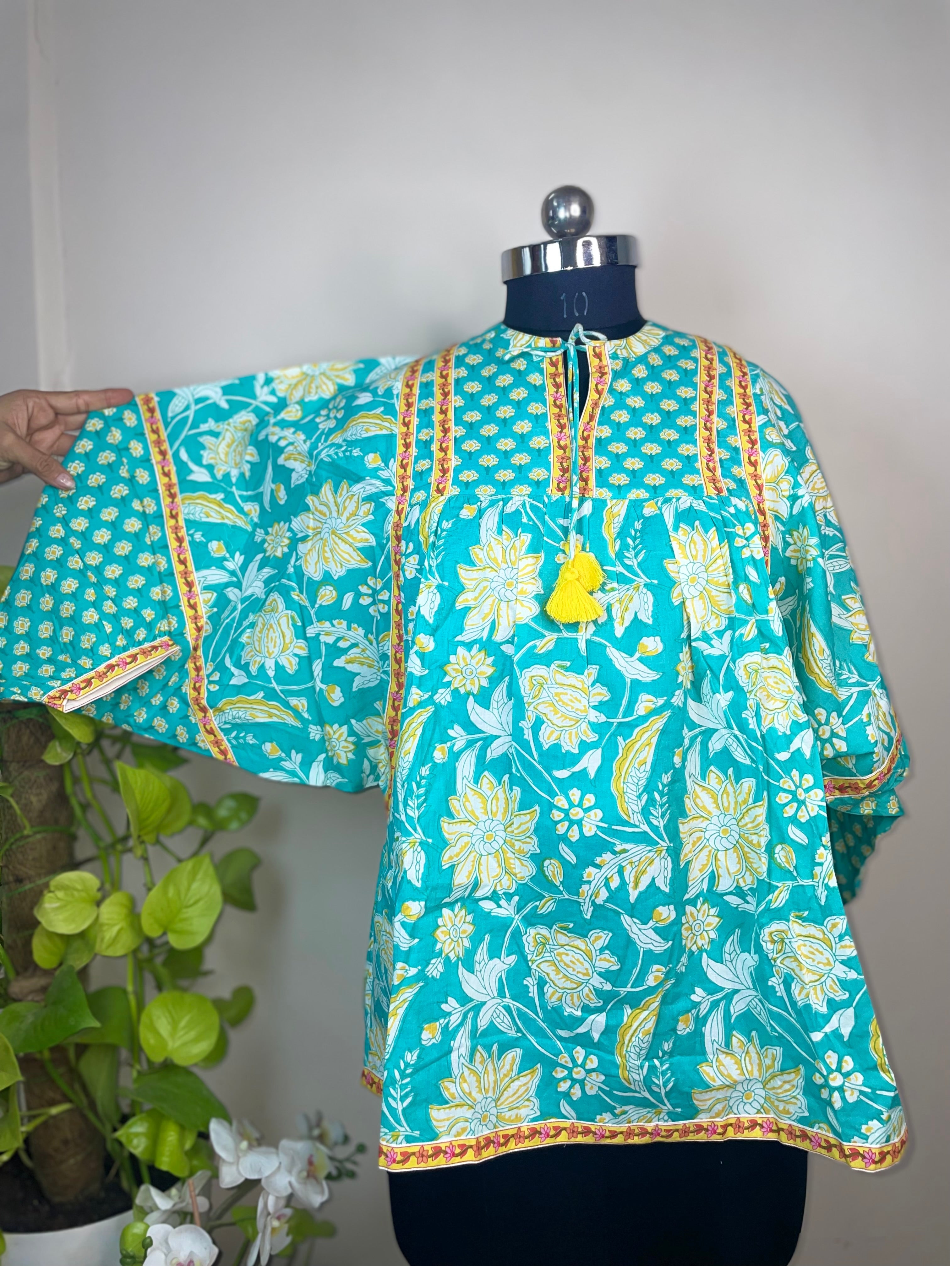 Aqua Sunshine Short Kurti