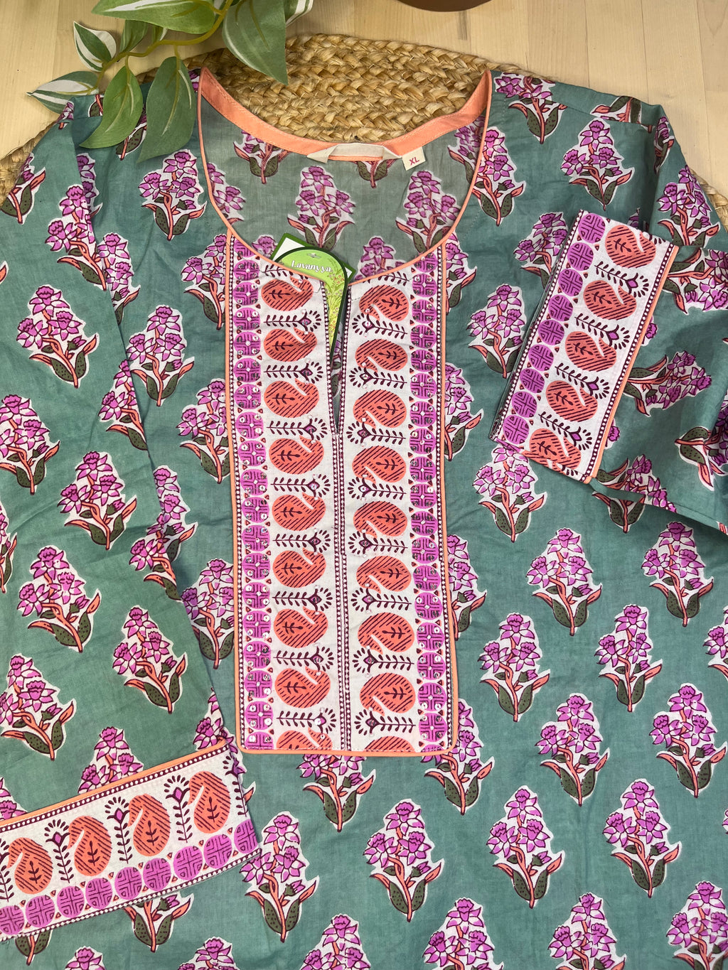 Mint Bloom Short Kurti