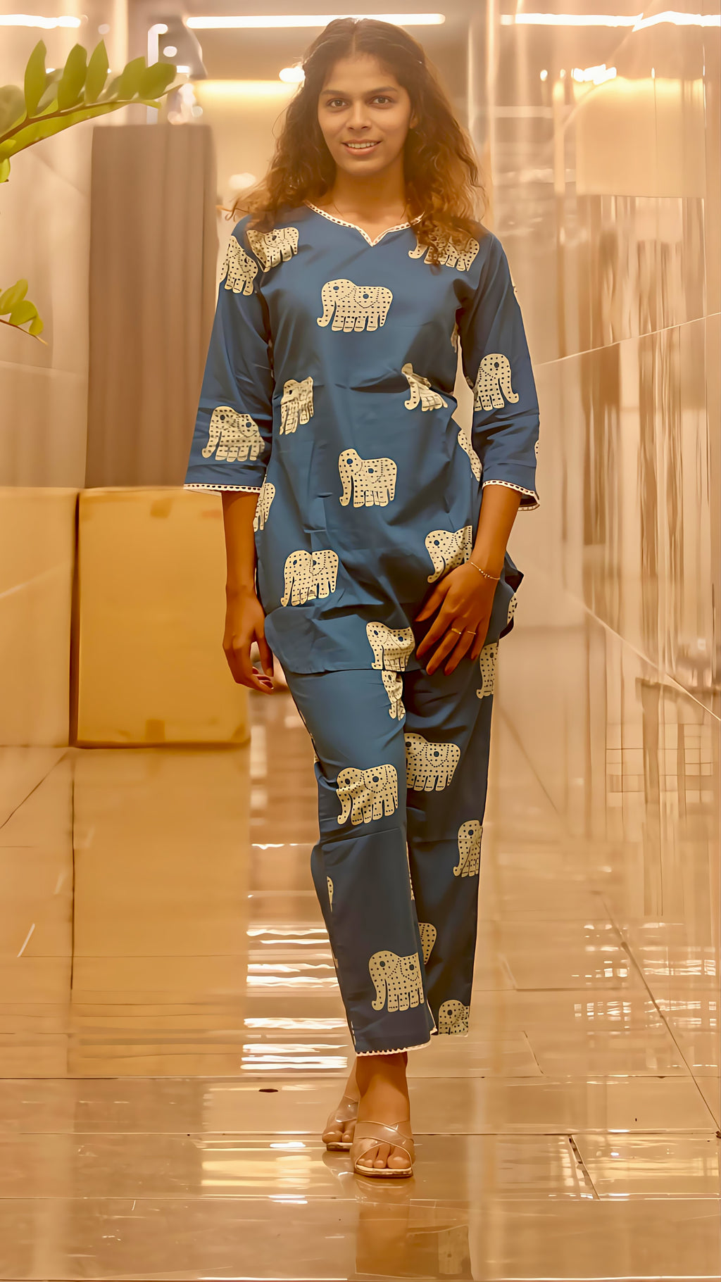 Blue Elephant Ease Co-ord Set