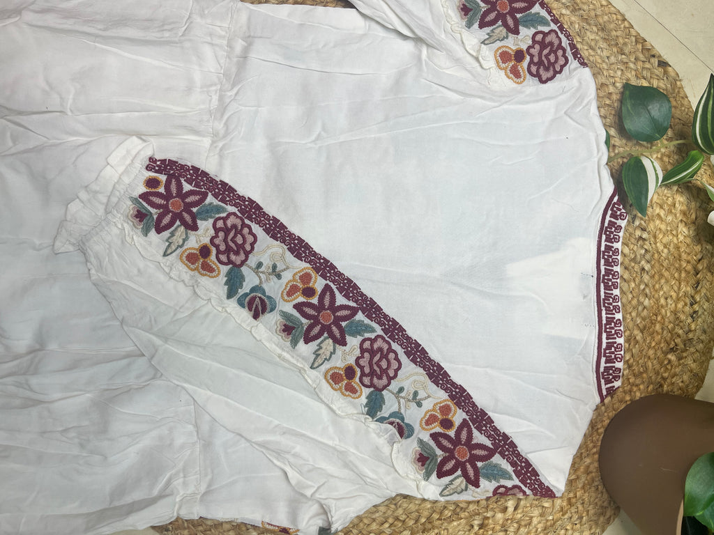 The Ivory Bloom Short Kurti