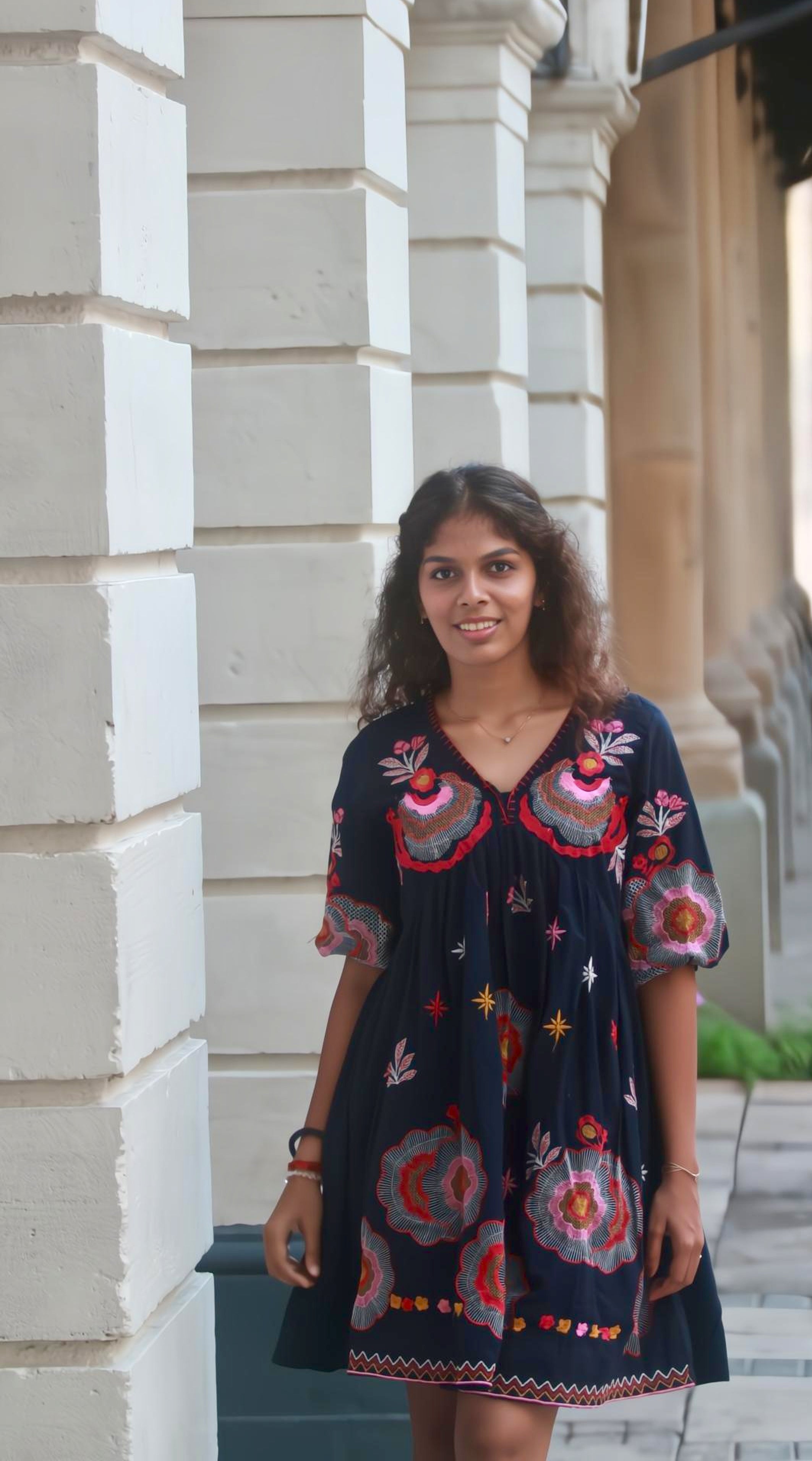 Midnight Flower Dress