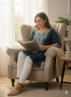 The Teal Edit Short Kurti