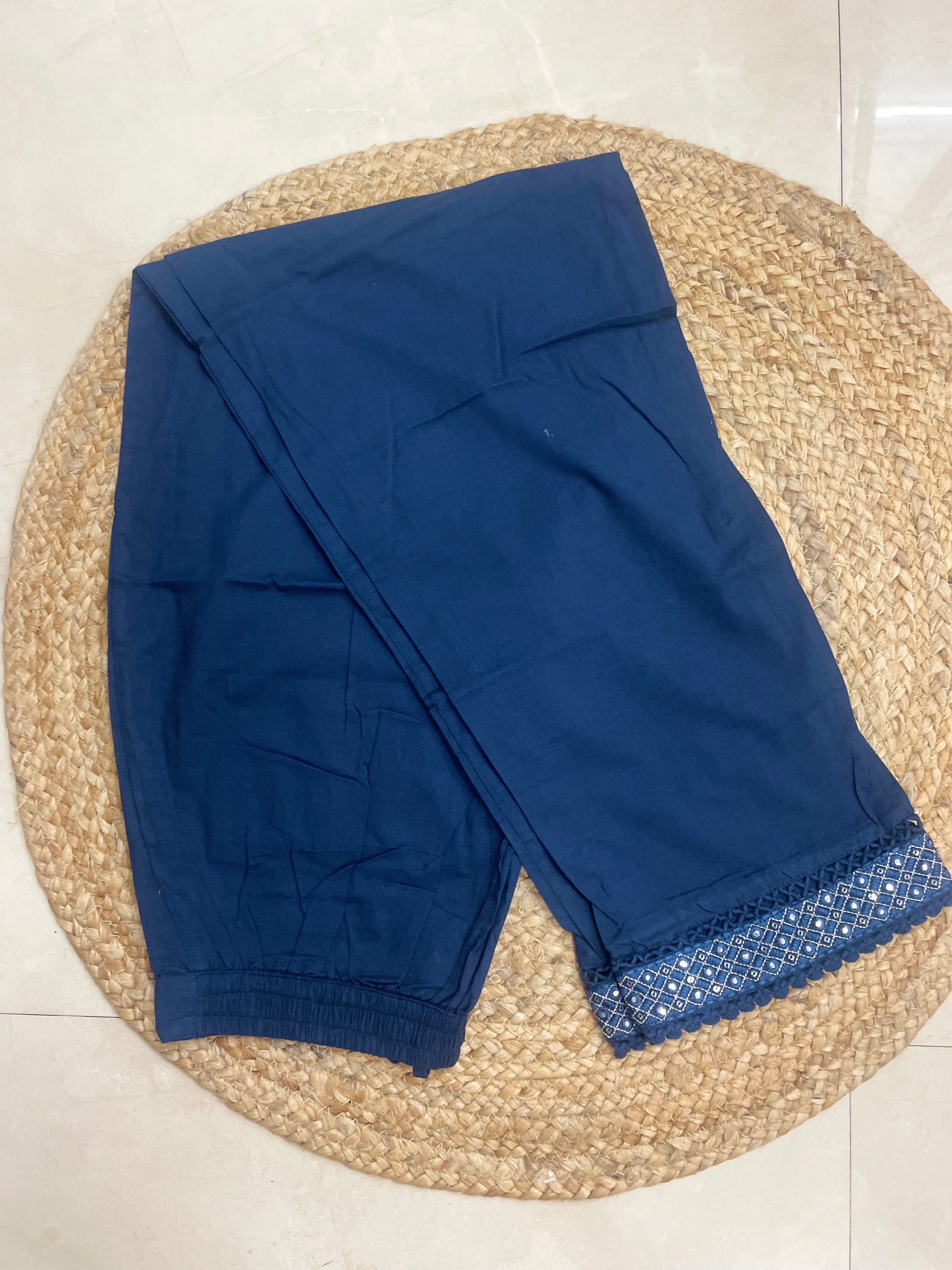 Kiara Indigo Cotton Suit Set