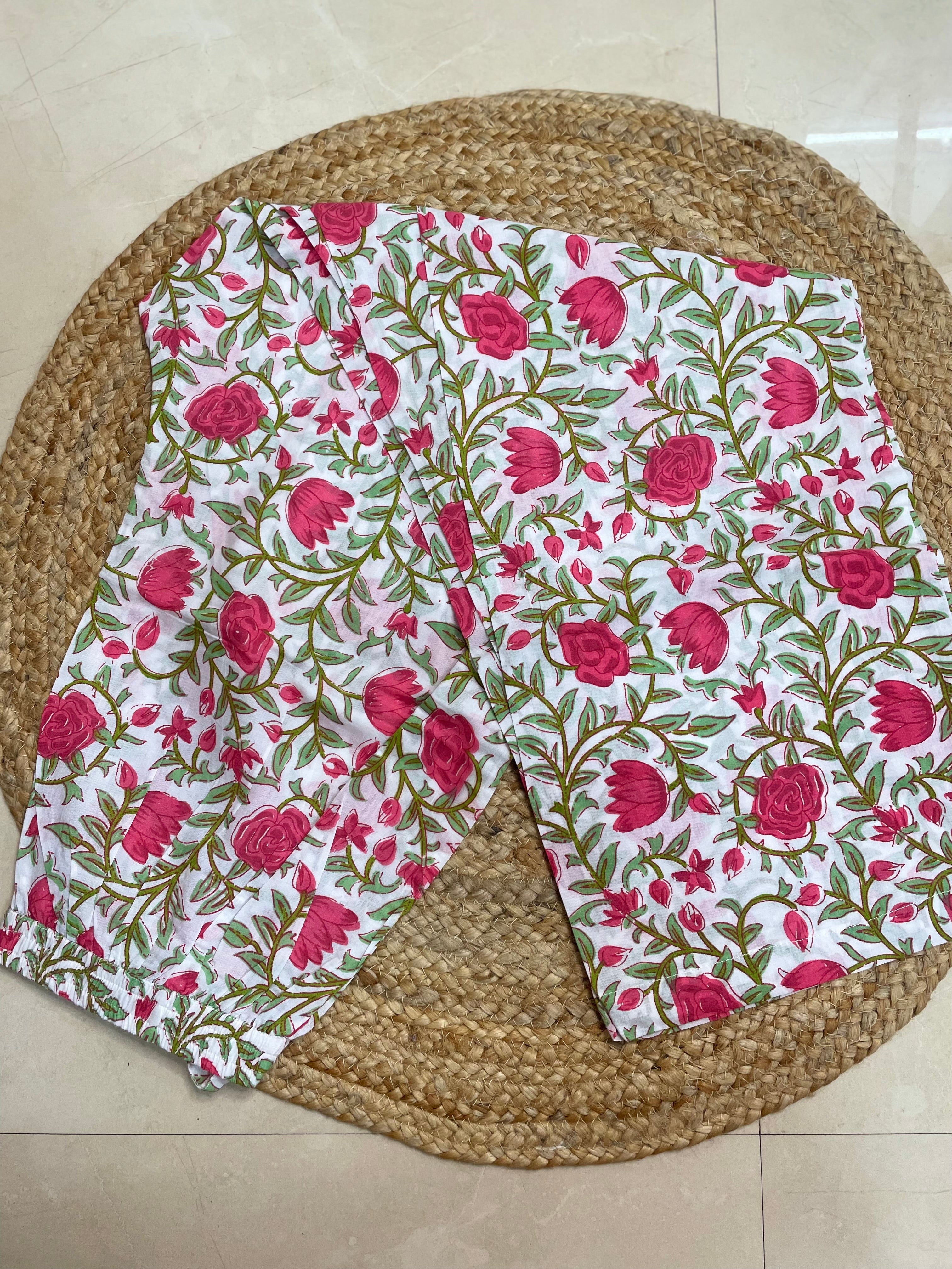 Rishika Ivory Rose 3-Piece Spaghetti Set