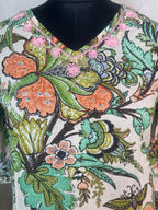 Maitri Peach Garden Cotton 3 Pcs Suit Set
