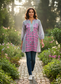 Blueberry Pink Short Kurti