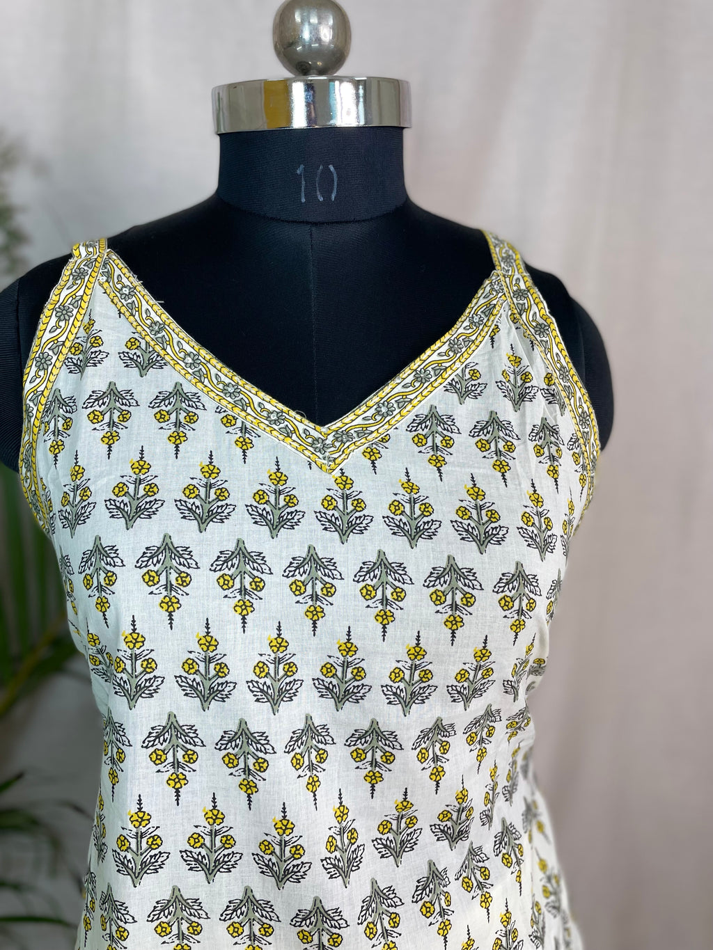 Radhvi Ivory Yellow 3-Piece Crop-Salwar Set