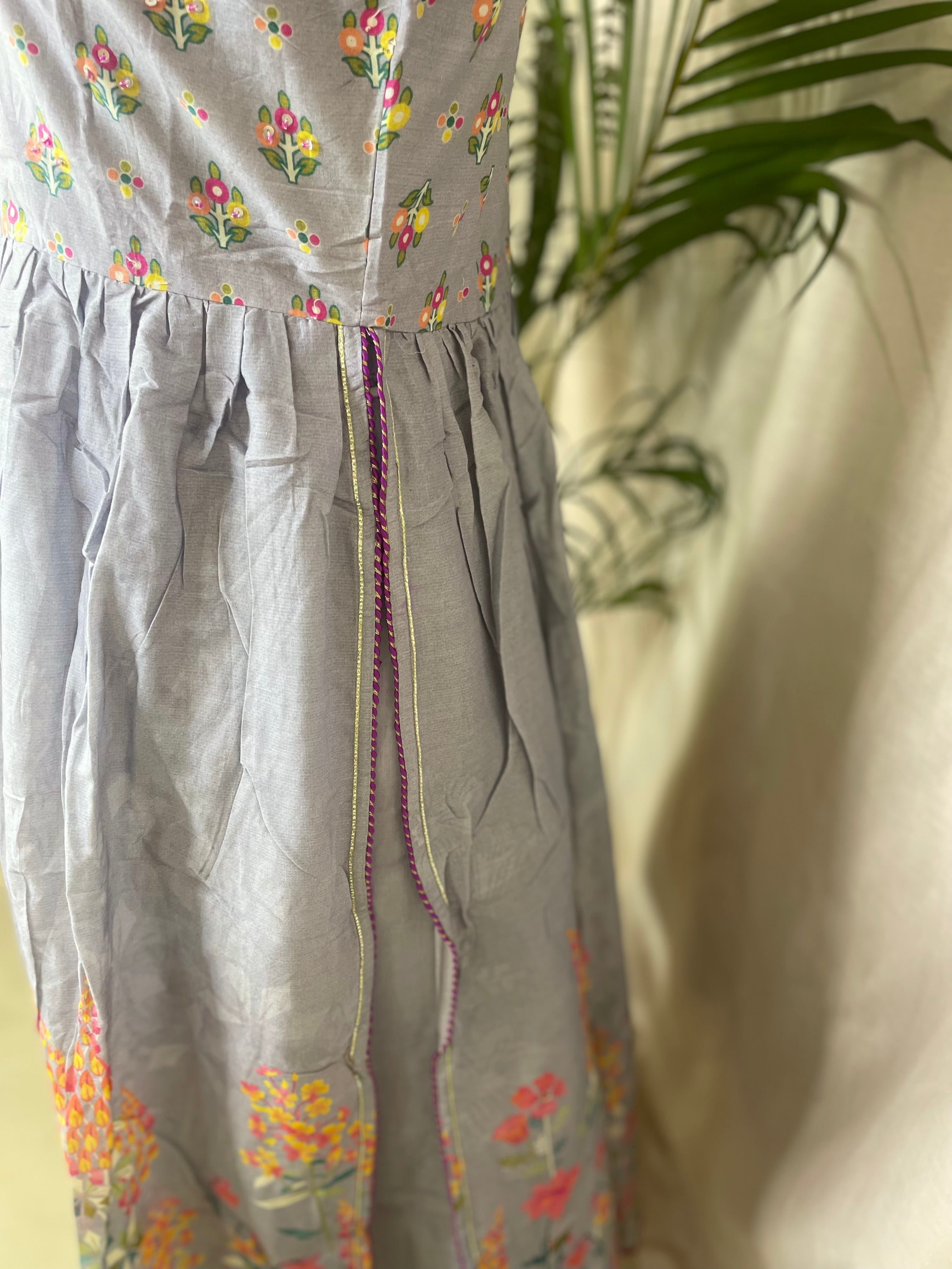 Vanya Lavender Spaghetti Dress Set