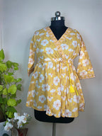 Sunshine Bloom Short Kurti