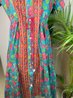 Turquoise Bloom Dress