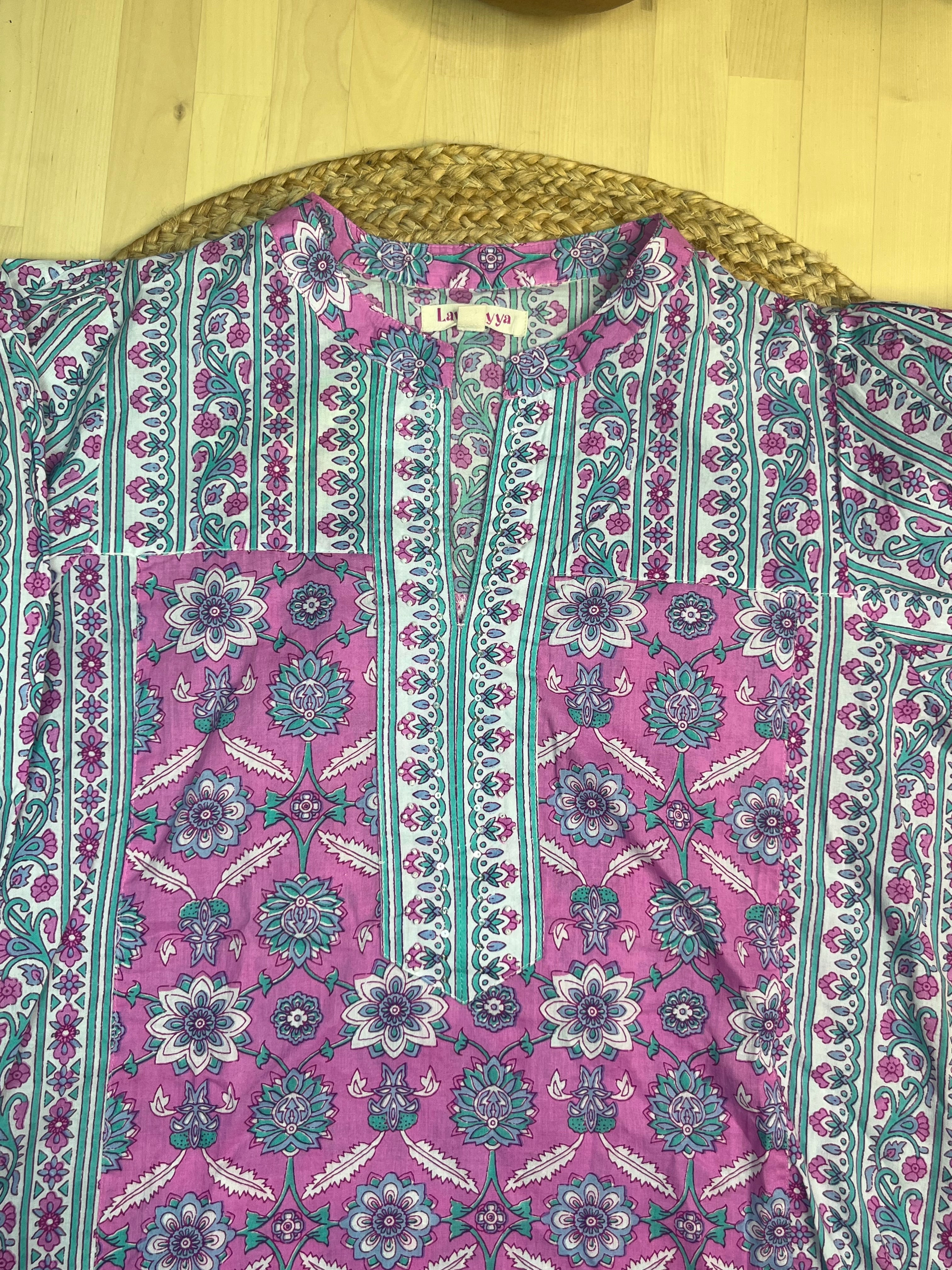 Blueberry Pink Short Kurti