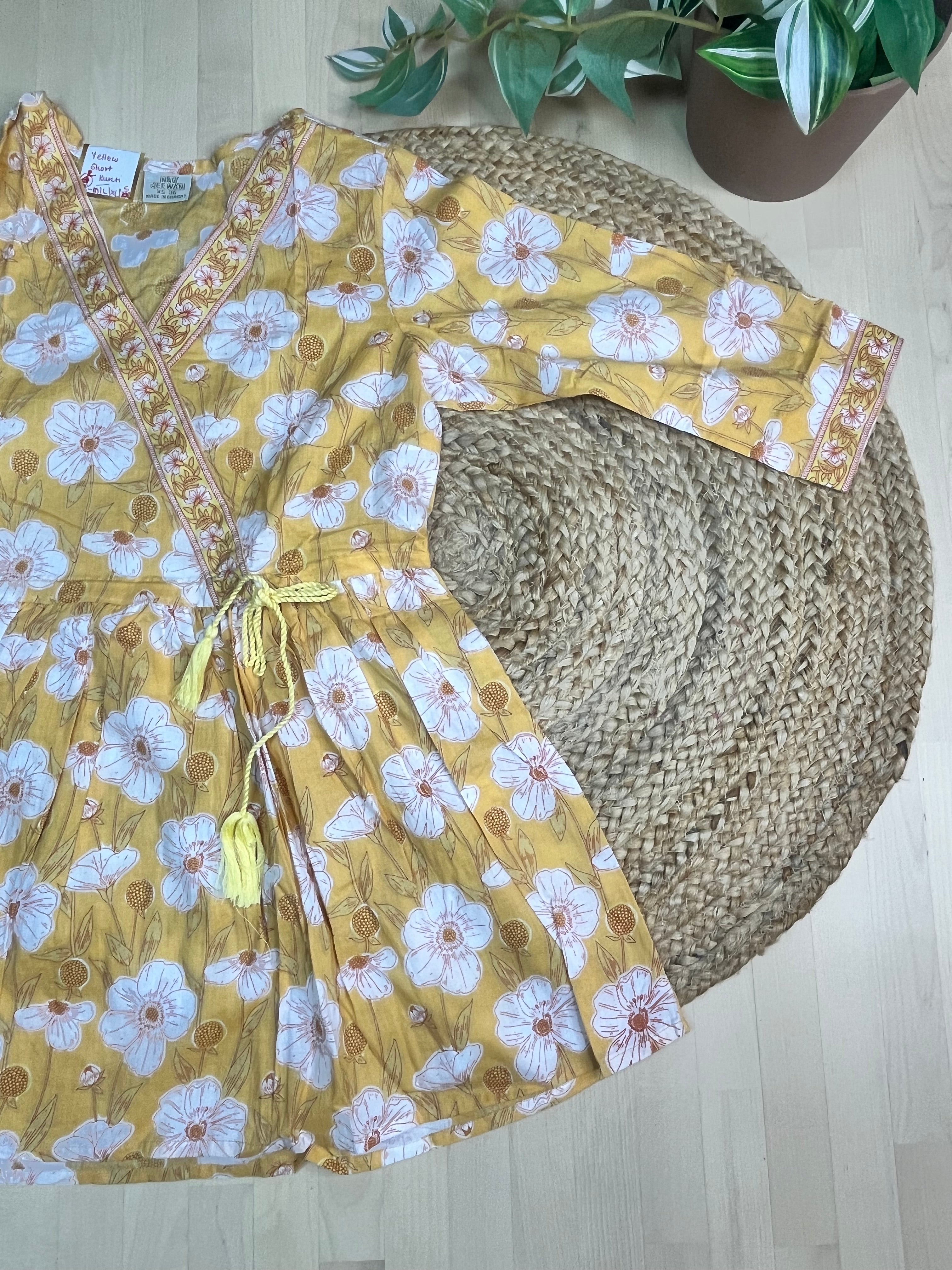 Sunshine Bloom Short Kurti