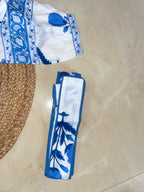 Blue Noor Hand Block Cotton Dress