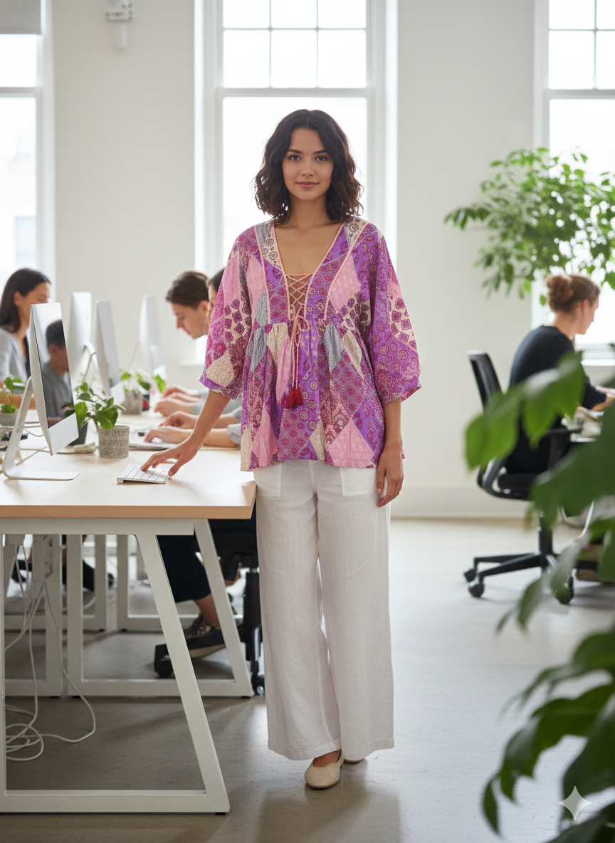 The Lilac Short Kurti