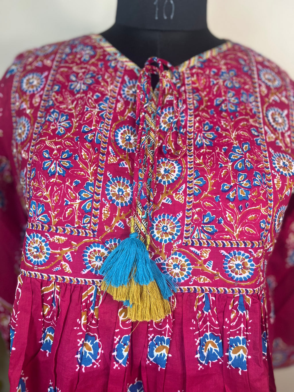 Berry Pop Top, Short Kurti