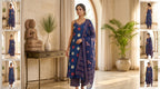 Devanshi Indigo 3-Piece Spaghetti Set