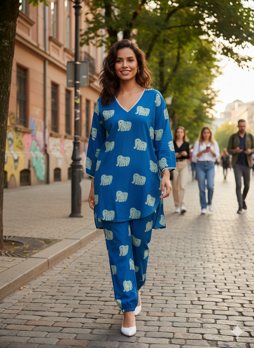 Blue Elephant Ease Co-ord Set