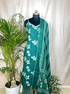 Tarvi Teal Floral 3-Piece Spaghetti Set