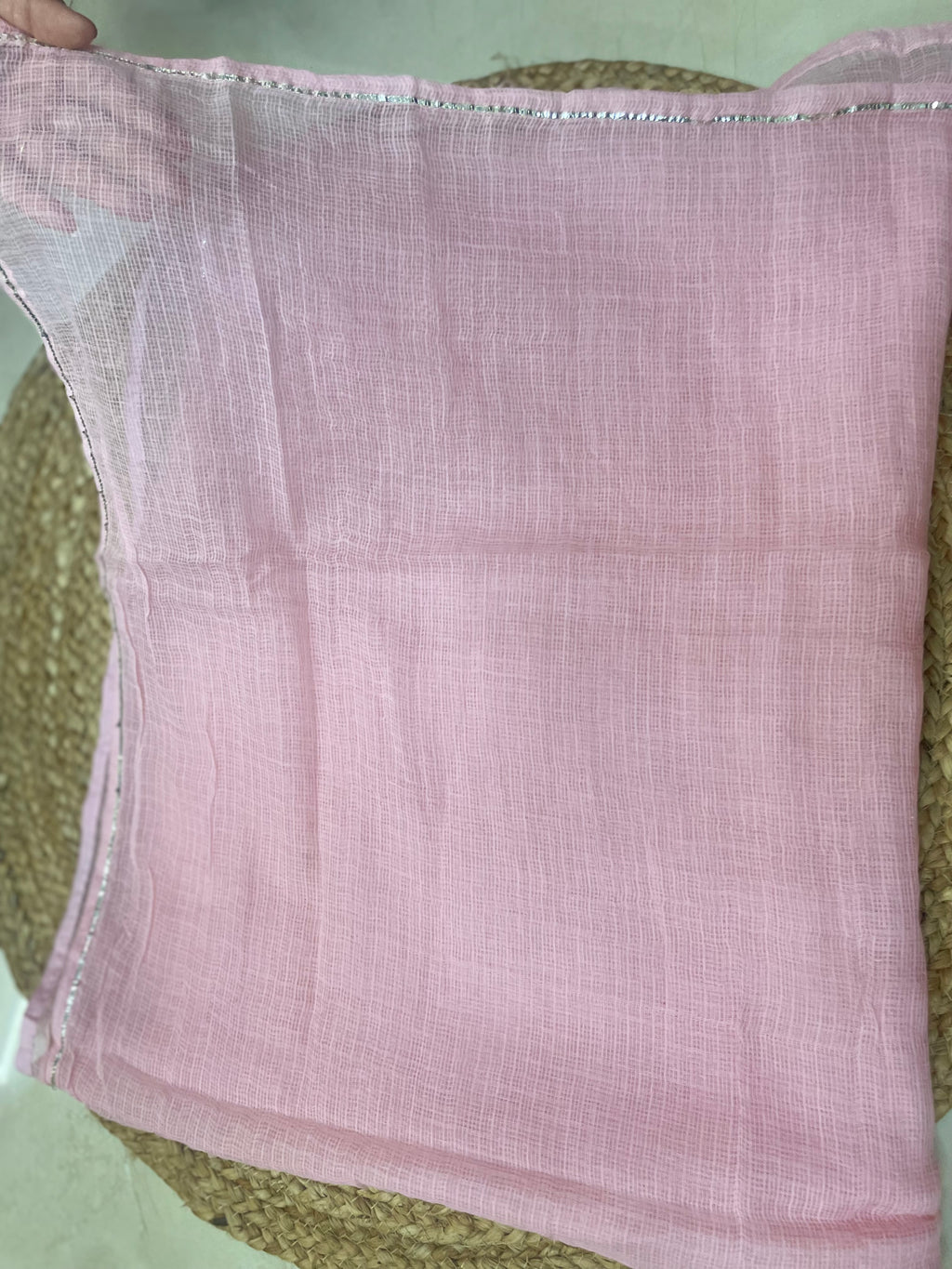 Aavya Blush Pink Mal Mal Cotton 3 Pcs Suit Set