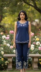 Indigo Whisper Co-ord Set