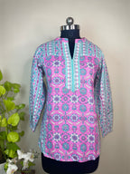 Blueberry Pink Short Kurti