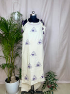 Urvi Ivory & Plum 3-Piece Spaghetti  Set