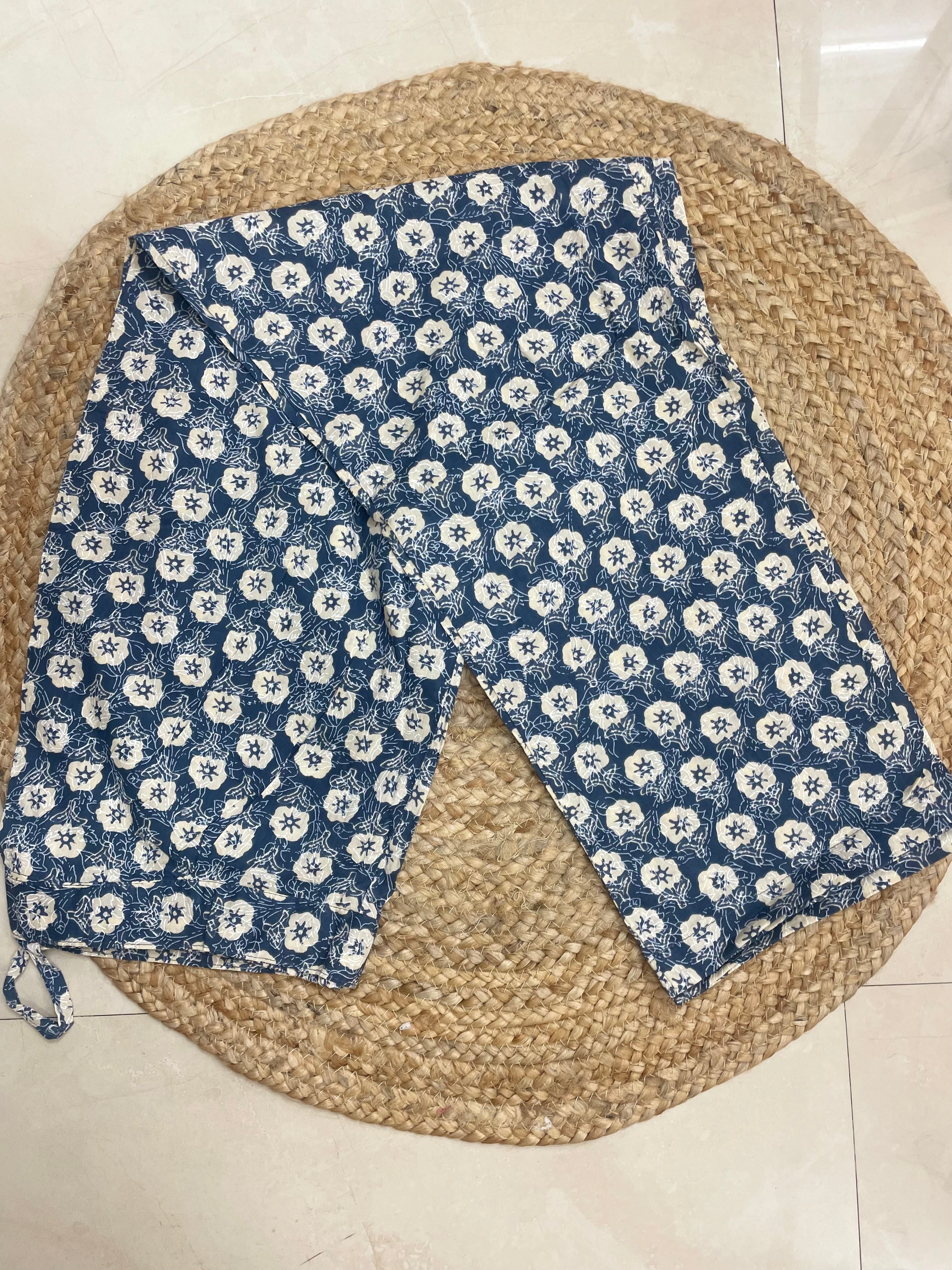 Vihana Indigo Ikat 3 Pcs Suit Set