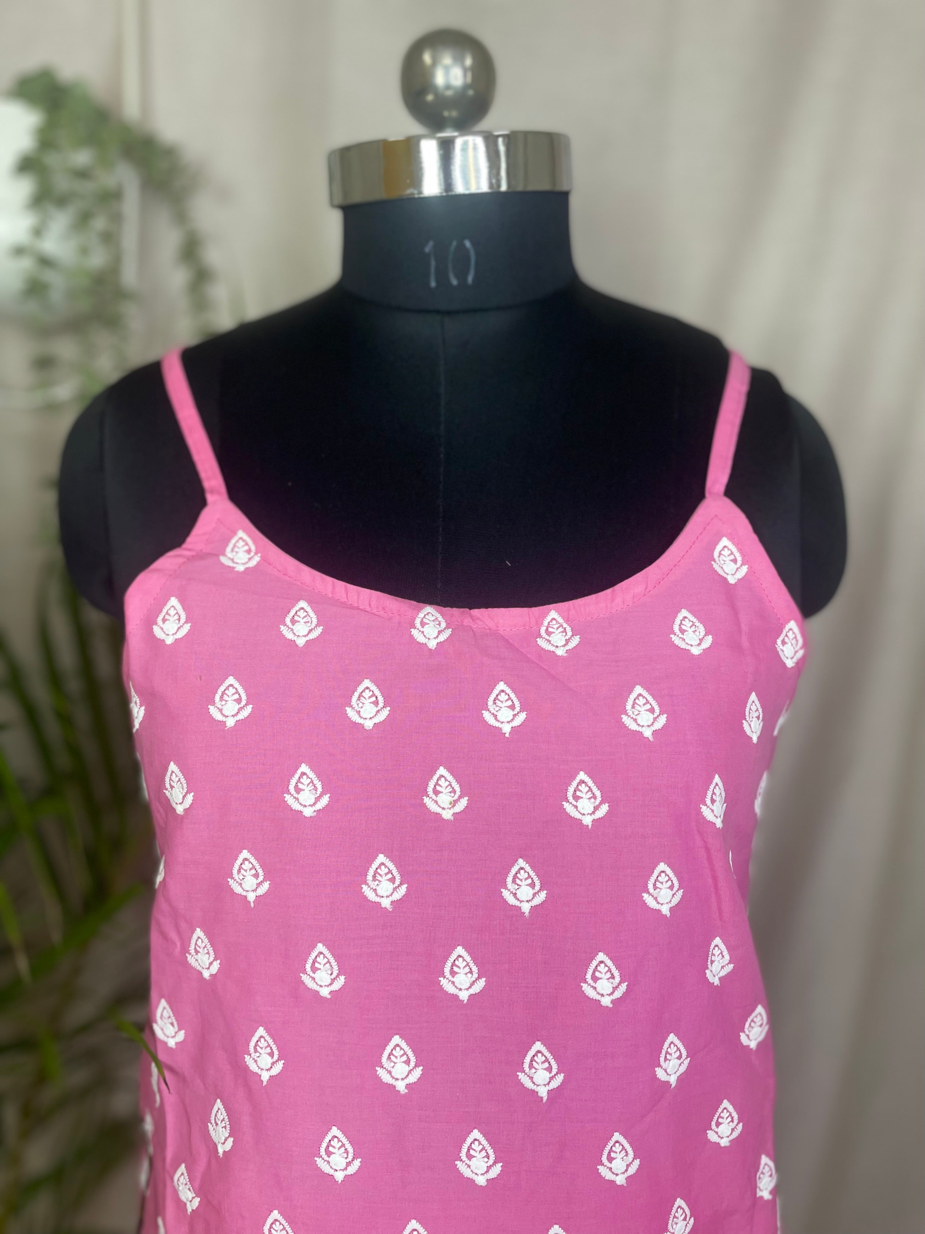 Mishri Pink 2-Piece Spaghetti Set