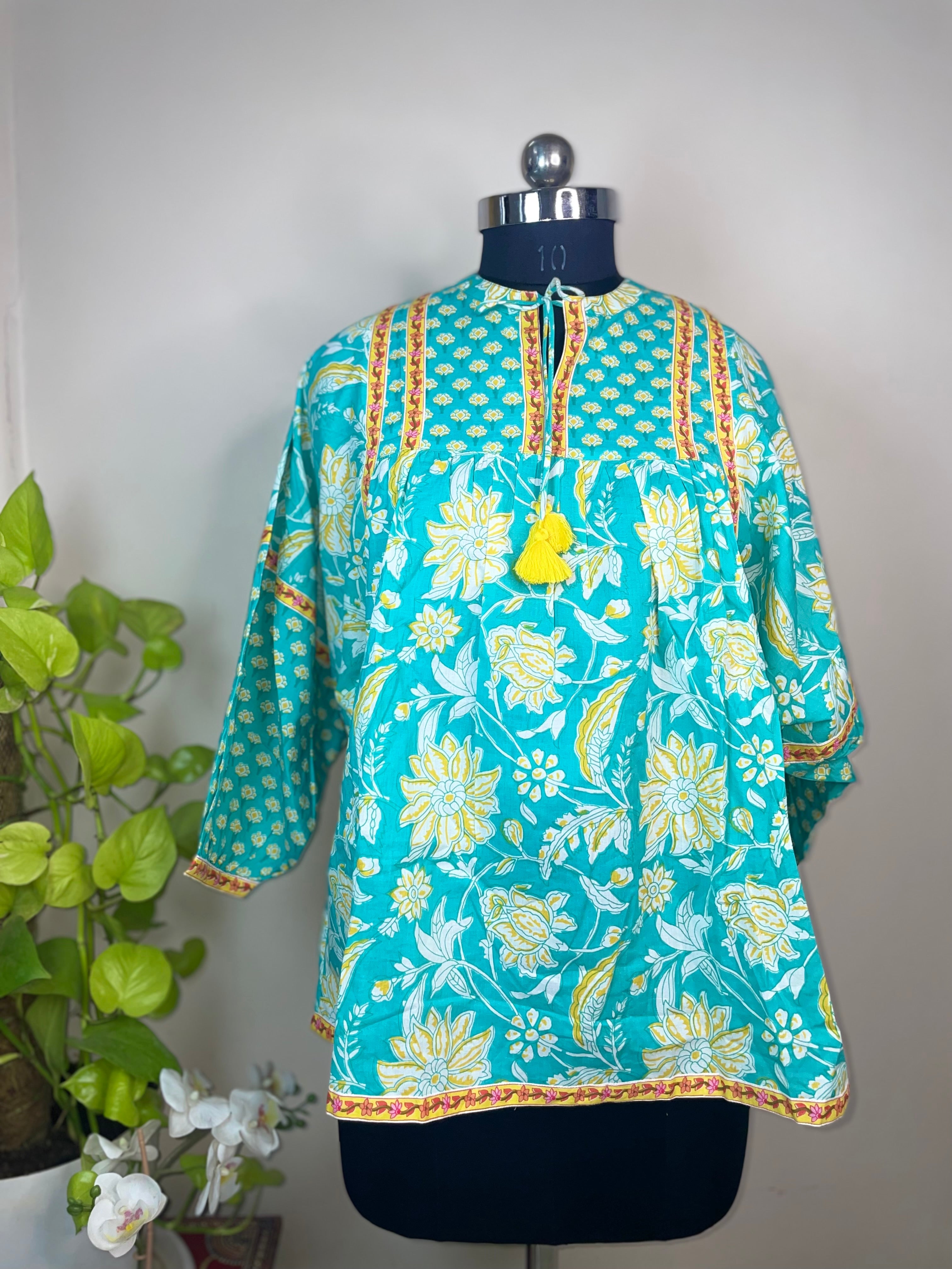 Aqua Sunshine Short Kurti