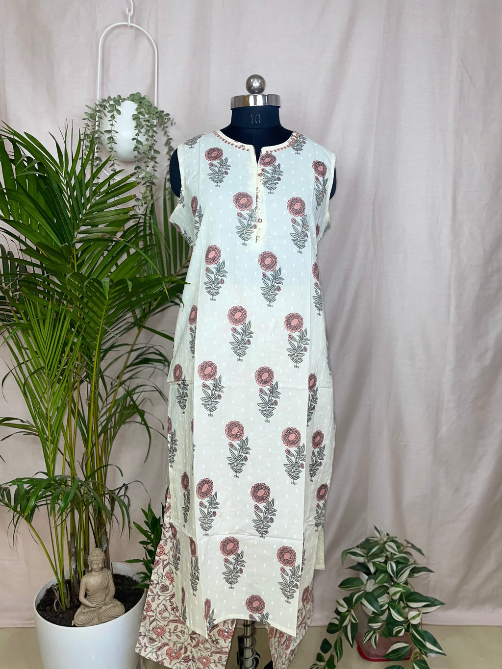 Arha Ivory Blush 3-Piece Kurta Set