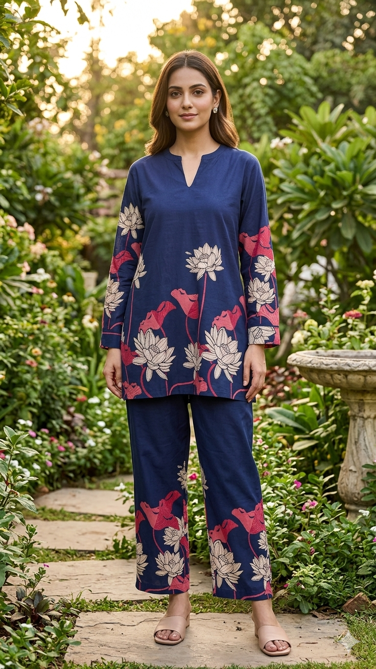 Midnight Bloom Co-ord Set