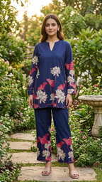 Midnight Bloom Co-ord Set