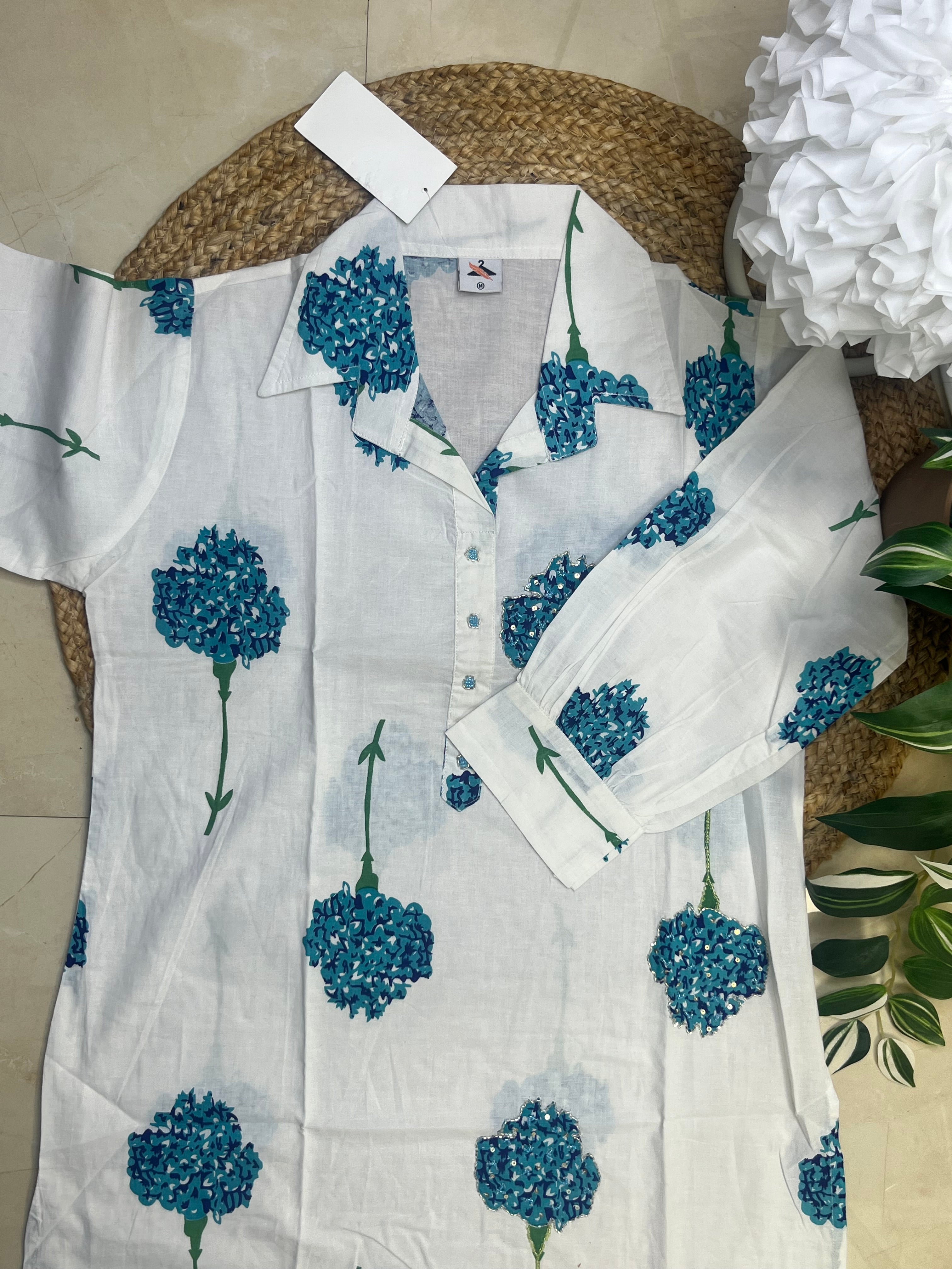 Blue Bloom Edit Co-ord Set