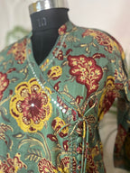 Vrinda Sage Green Cotton 3 Pcs Suit Set