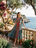 Turquoise Bloom Dress
