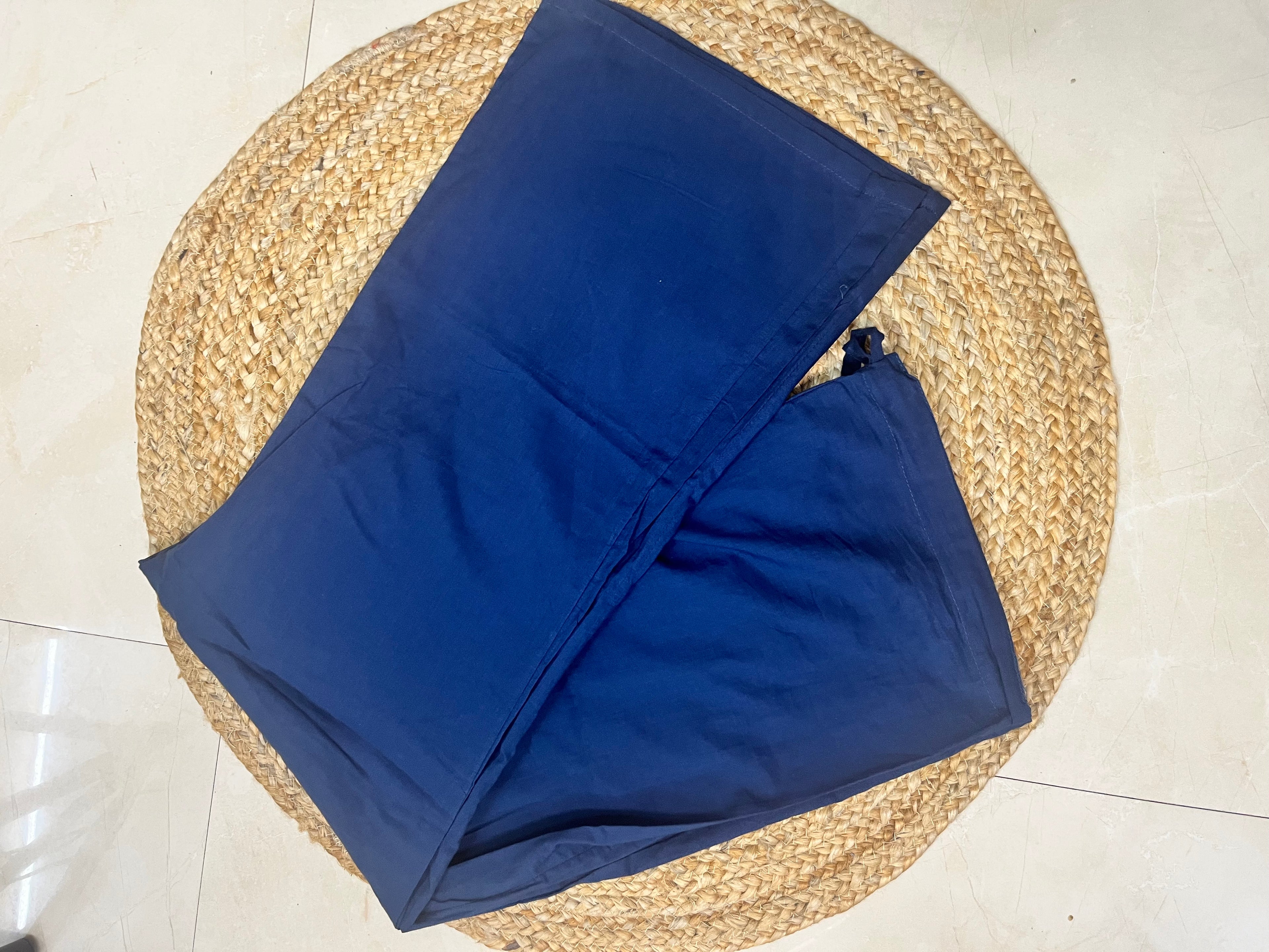 Disha Navy Blue Cotton 3 Pcs Suit Set
