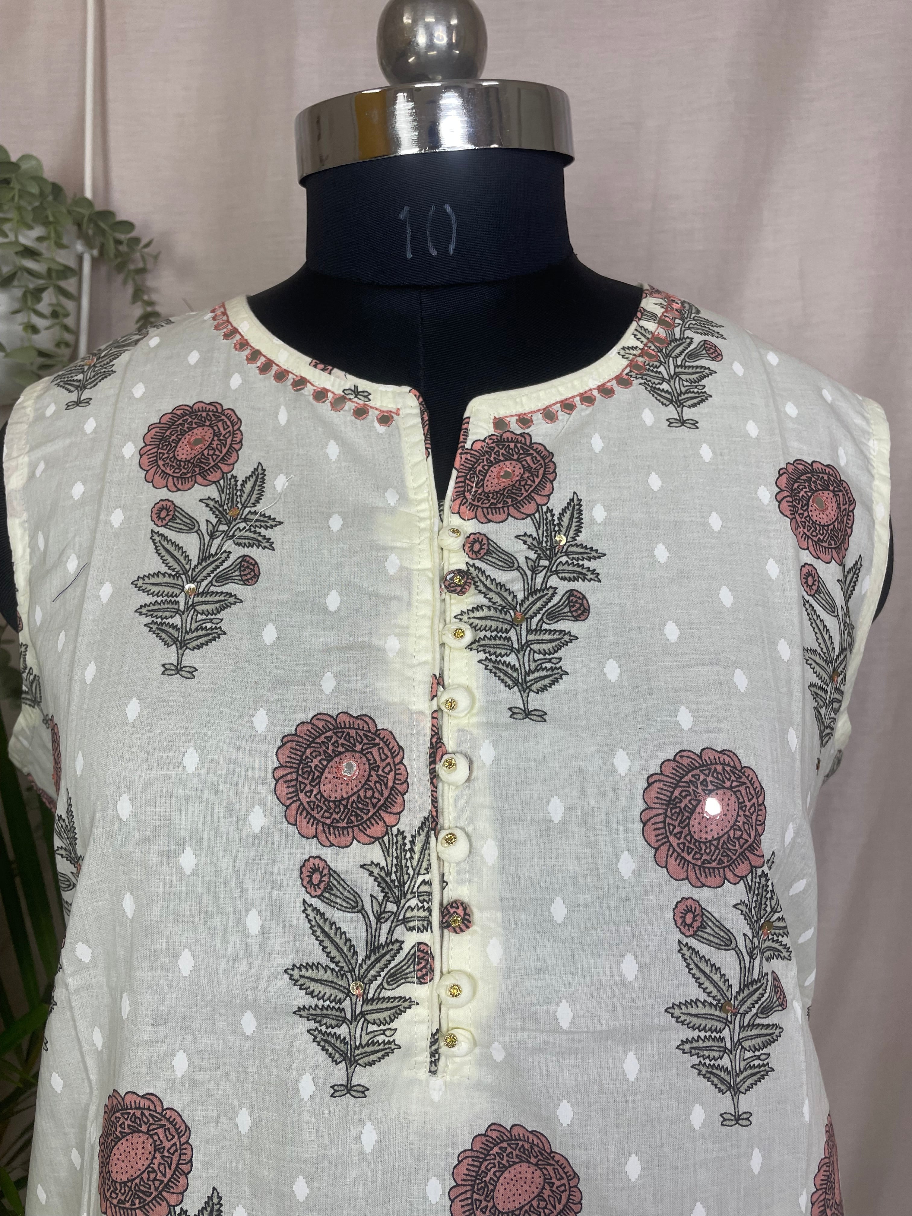 Arha Ivory Blush 3-Piece Kurta Set
