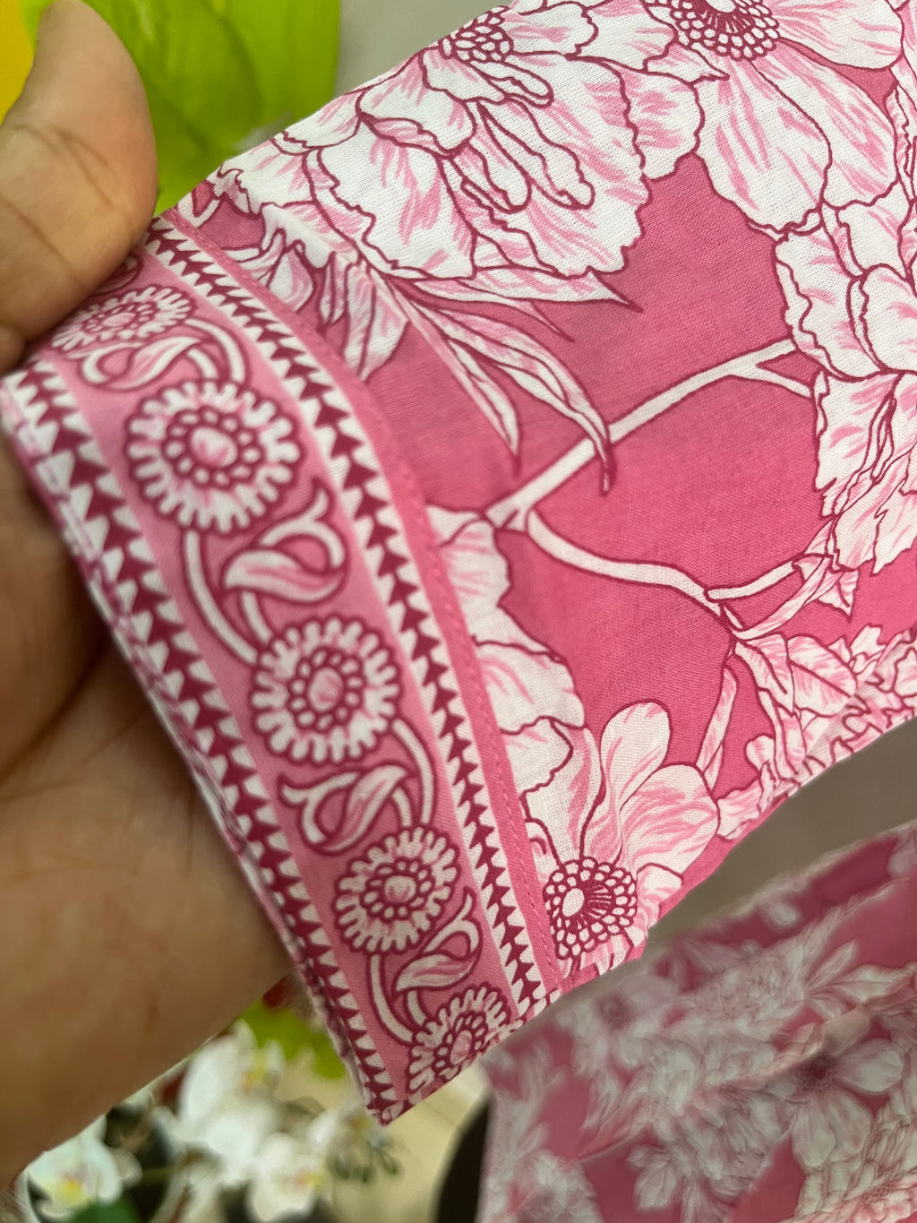 Pink Bloom Short Kurti