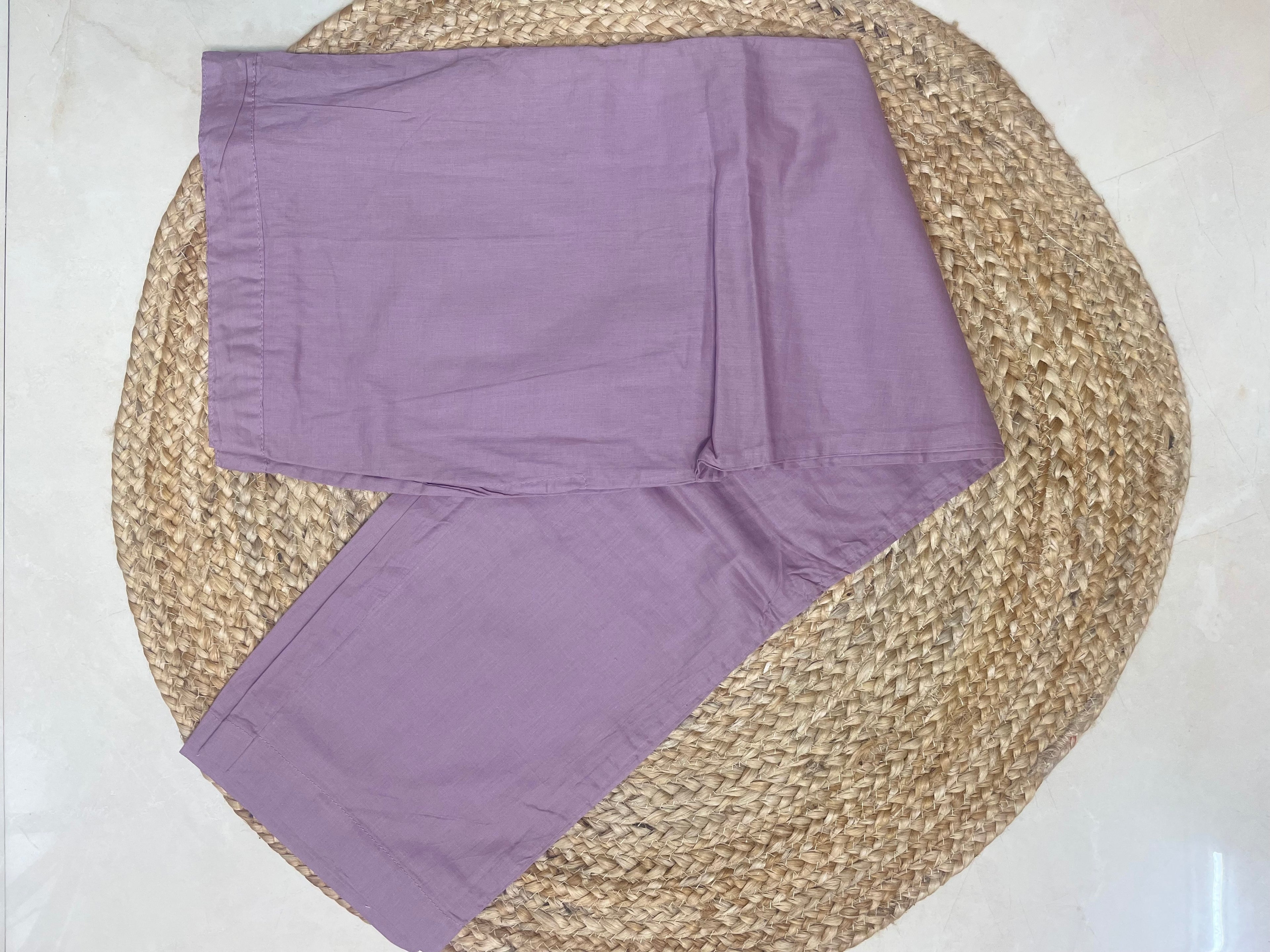 Aarohi Pink Garden Cotton 3 Pcs Suit Set