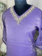 Aarvi Lavender 3 Pcs Suit Set