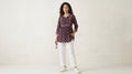 Midnight Paisley Short Kurti