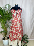 Kavya Rust Floral 2-Piece Spaghetti Set