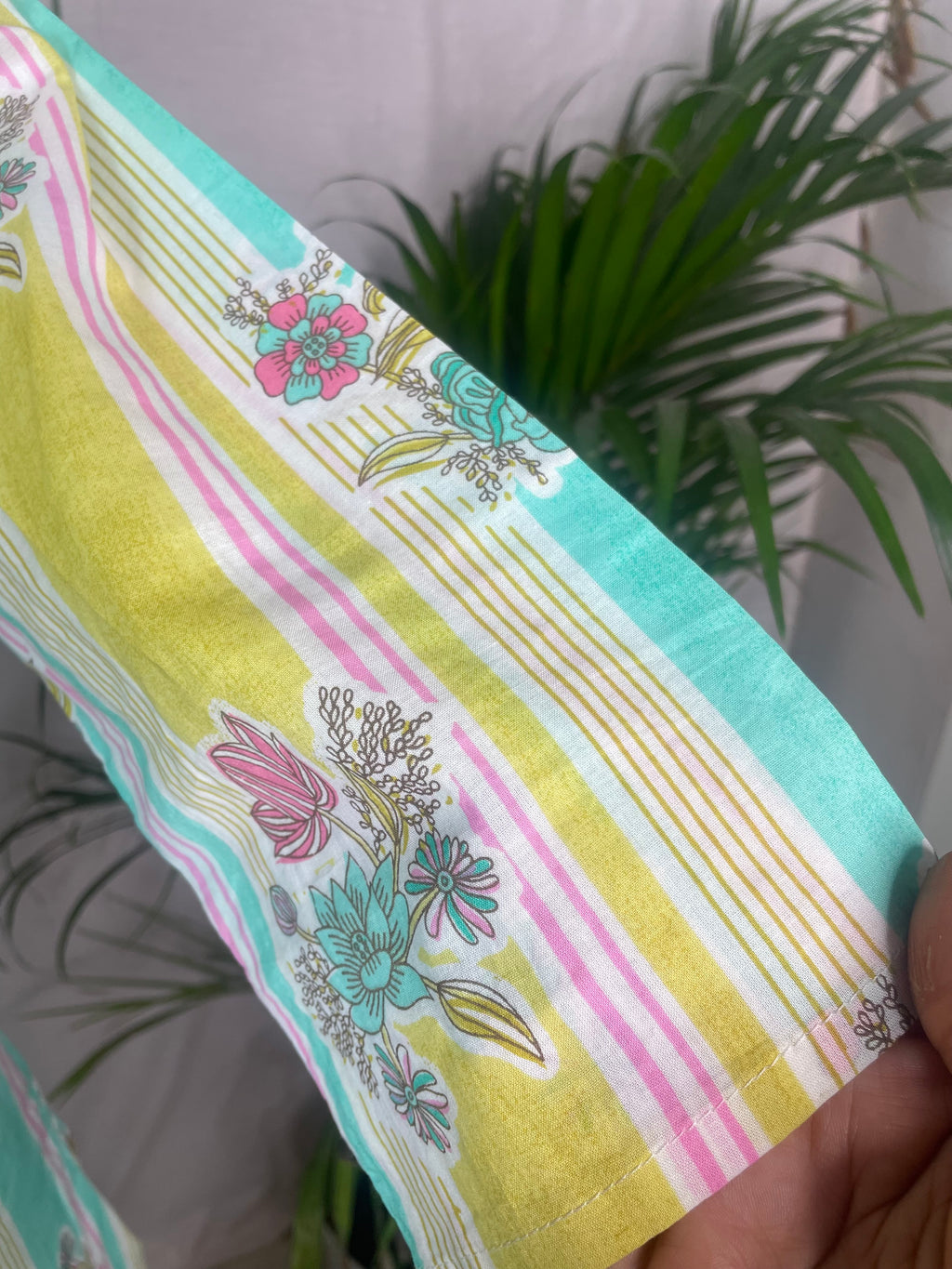 Dhruvi Mint Lemon Cotton 3 Pcs Suit Set