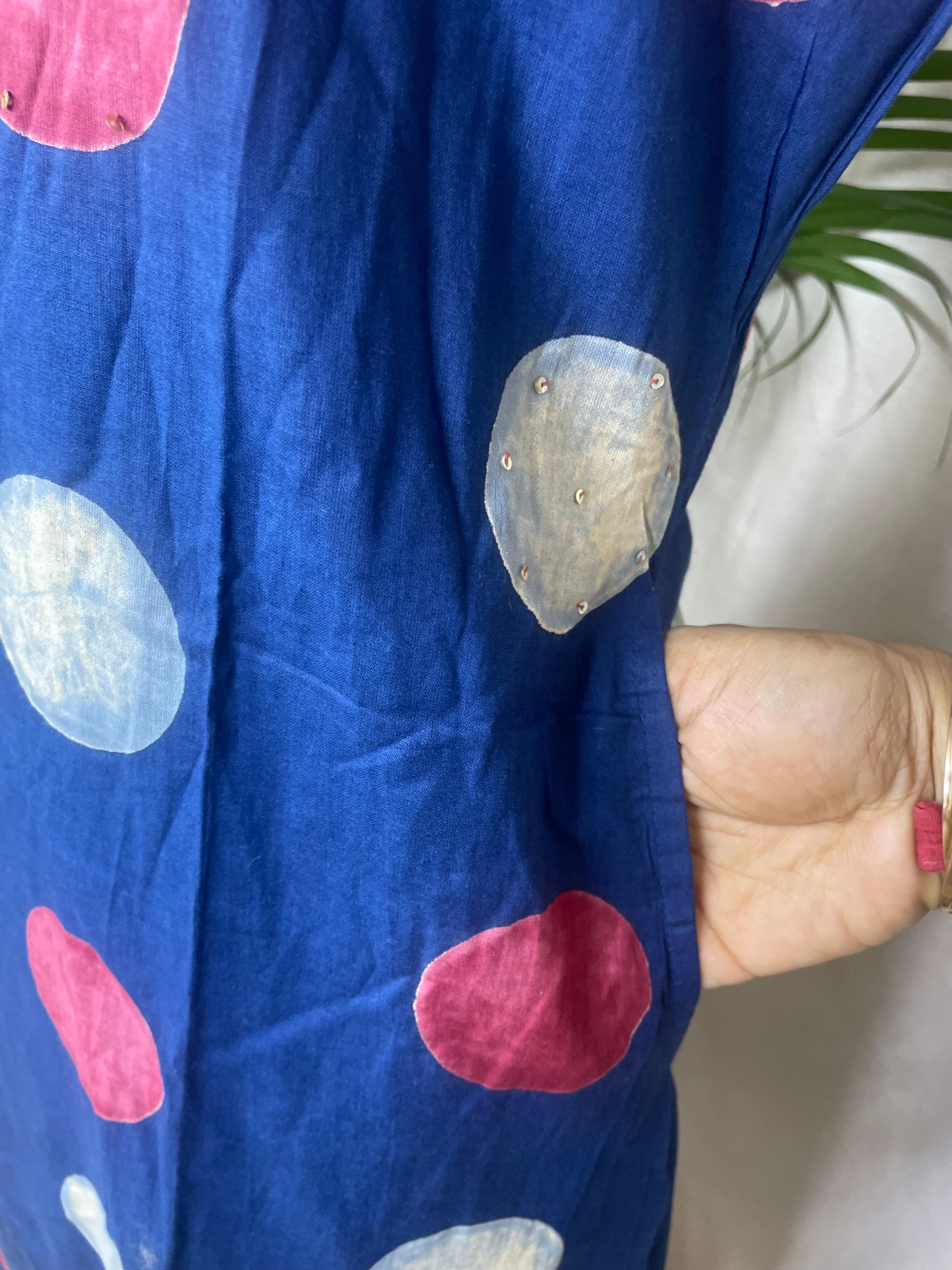 Devanshi Indigo 3-Piece Spaghetti Set