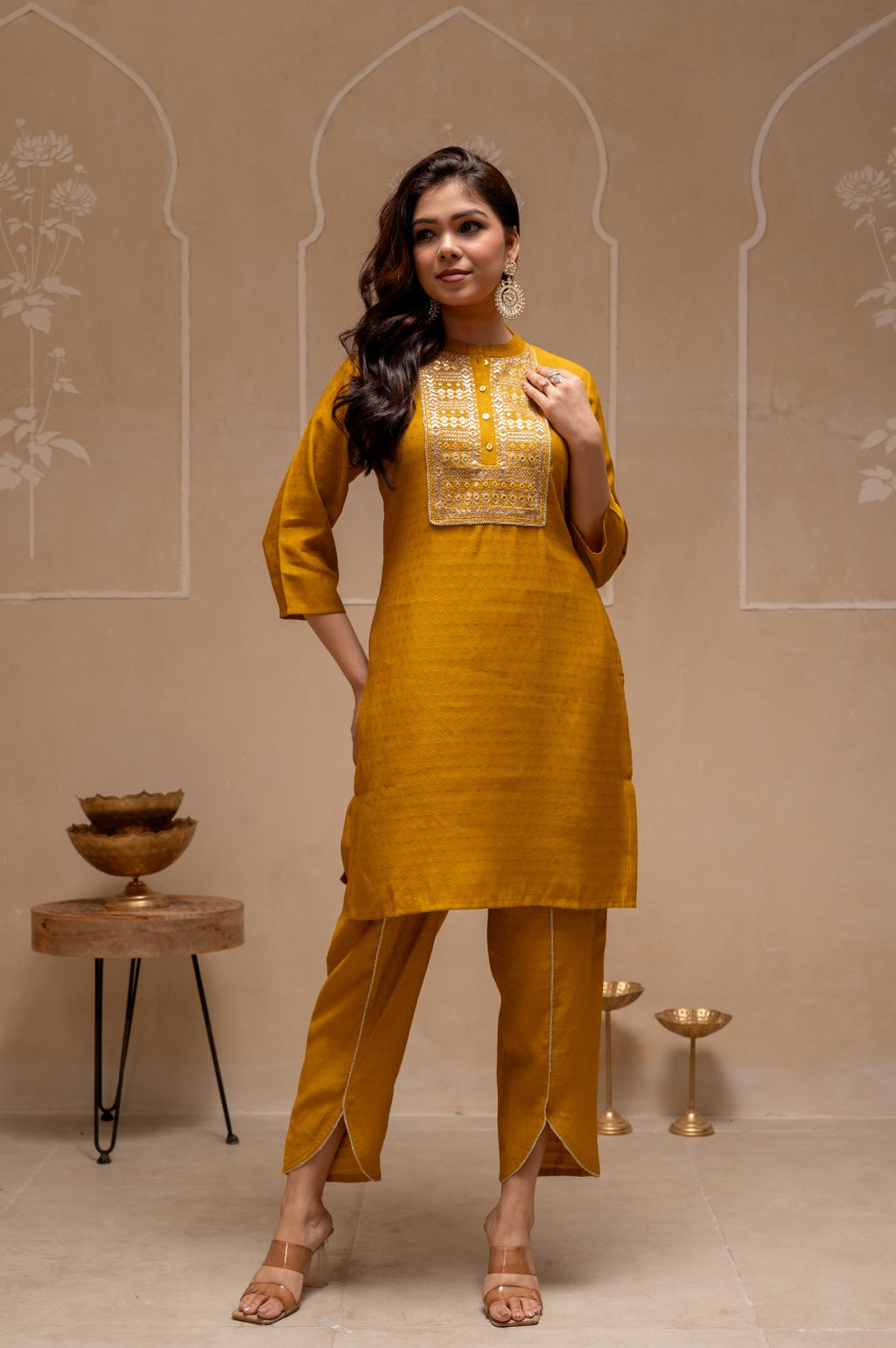 Ochre Yellow Co-ord Set