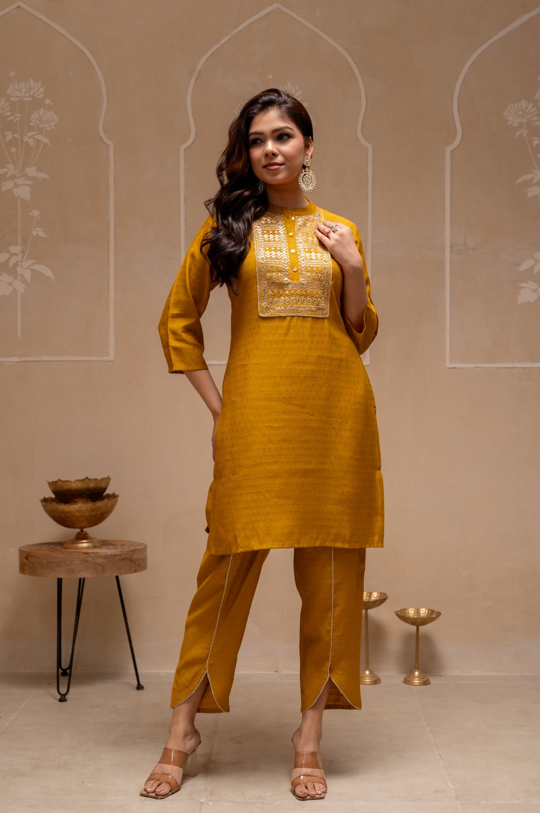 Ochre Yellow Co-ord Set