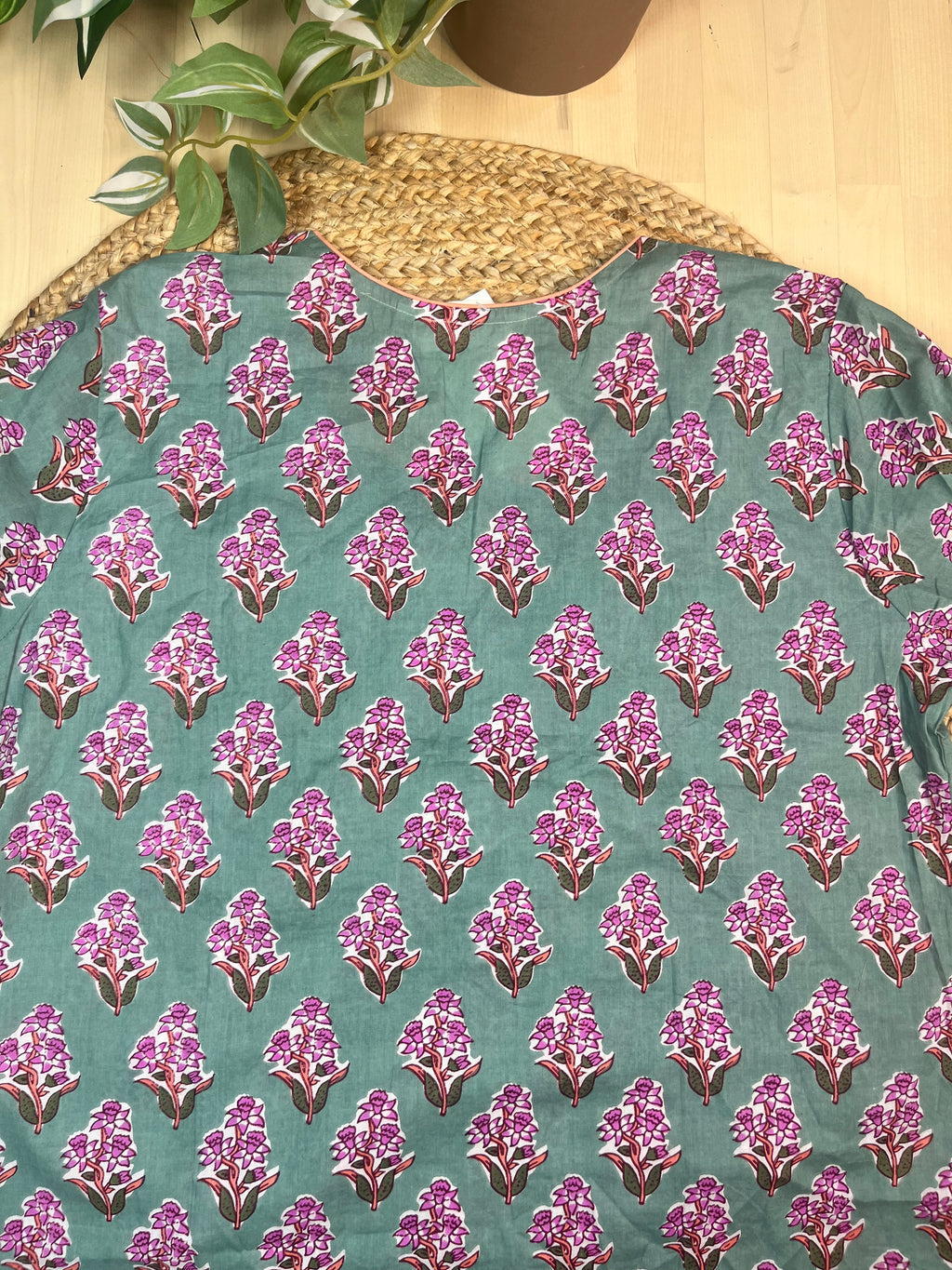 Mint Bloom Short Kurti