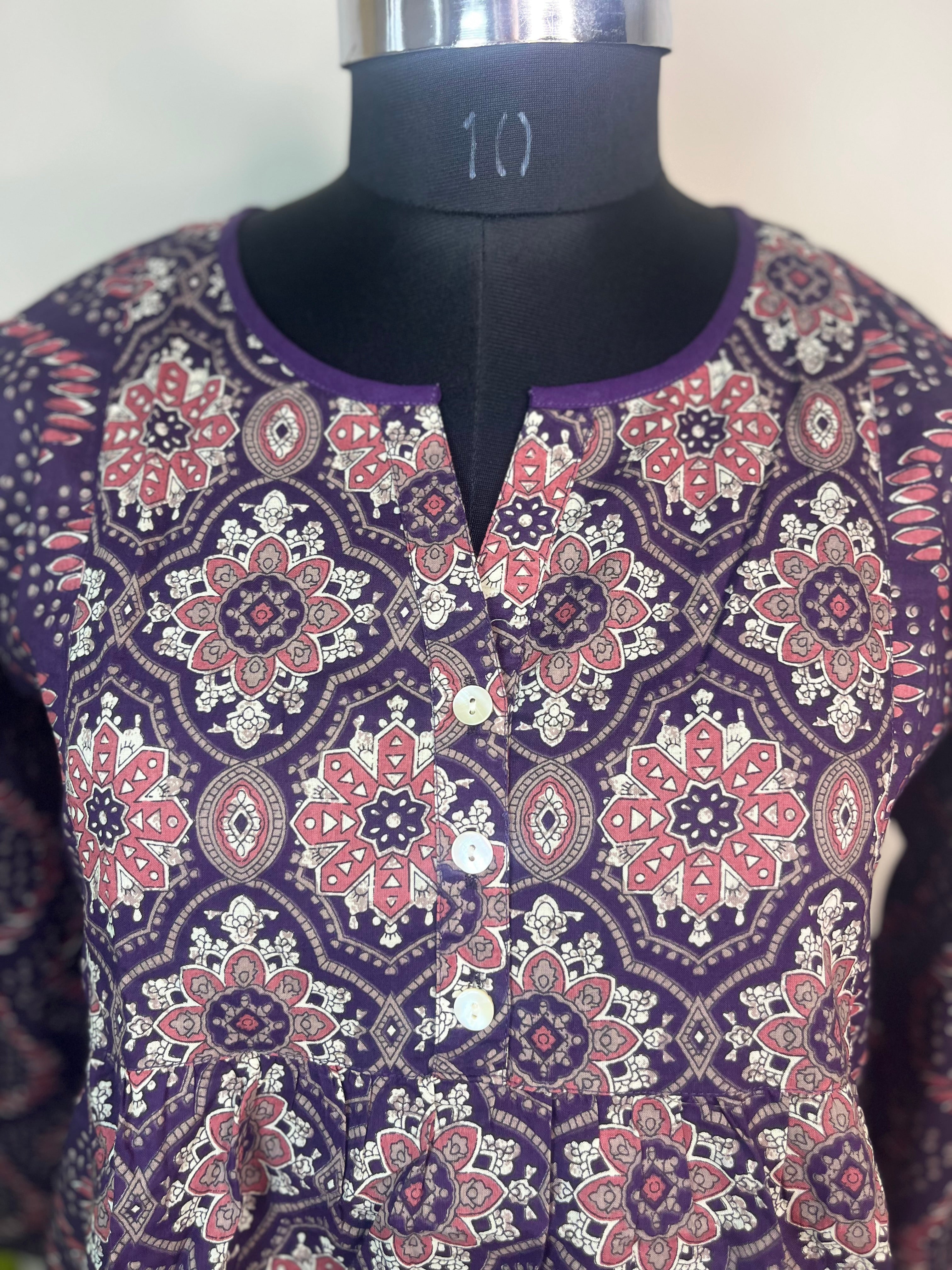 Plum Pop Short Kurti