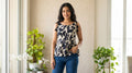 Ivory Peplum Top