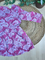 Pink Bloom Short Kurti